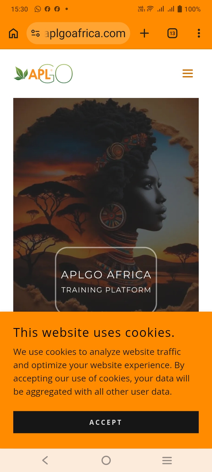 APLGO Africa training platform screenshot